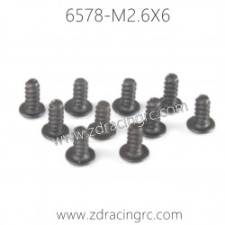 6578 M2.6X6 Pan Self-tapping Screw Set for ZD RACING 1/16 RC Car