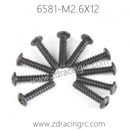 6581 M2.6X12 Screw Set for ZD RACING 1/16 RC Car