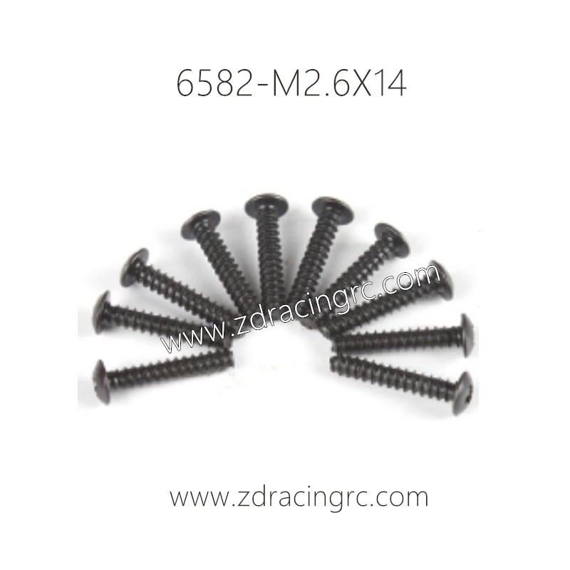6582 M2.6X14 Screw Set for ZD RACING 1/16 RC Car