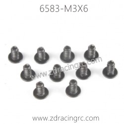6583 M3X6 Screw Set for ZD RACING 1/16 RC Car