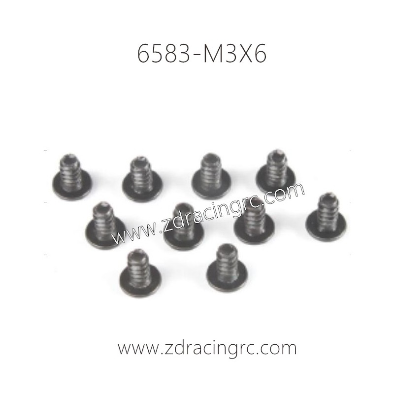 6583 M3X6 Screw Set for ZD RACING 1/16 RC Car