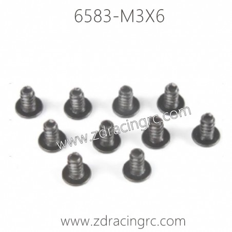 6583 M3X6 Screw Set for ZD RACING 1/16 RC Car 6583 M3X6 Screw Set for ZD RACING 1/16 RC Car