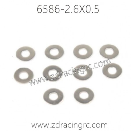 6586 2.6X0.5 Screw Set for ZD RACING 1/16 RC Car