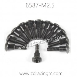 6587 M2.5 Pan head cross screw Steps 4.0 for ZD RACING 1/16 RC Car