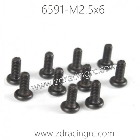 6591 M2.5x6 Screws for ZD RACING 1/16 RC Car