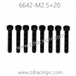 6642 M2.5×20 Button Head Screw for ZD RACING 1/16 RC Car