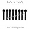 6642 M2.5×20 Button Head Screw for ZD RACING 1/16 RC Car