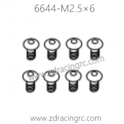 6644 M2.5×6 Button Head Screw for ZD RACING 1/16 RC Car