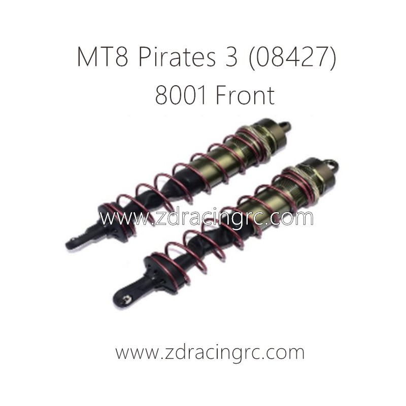 ZD RACING MT8 Pirates 3 Parts 8001 Front shock Absorbers