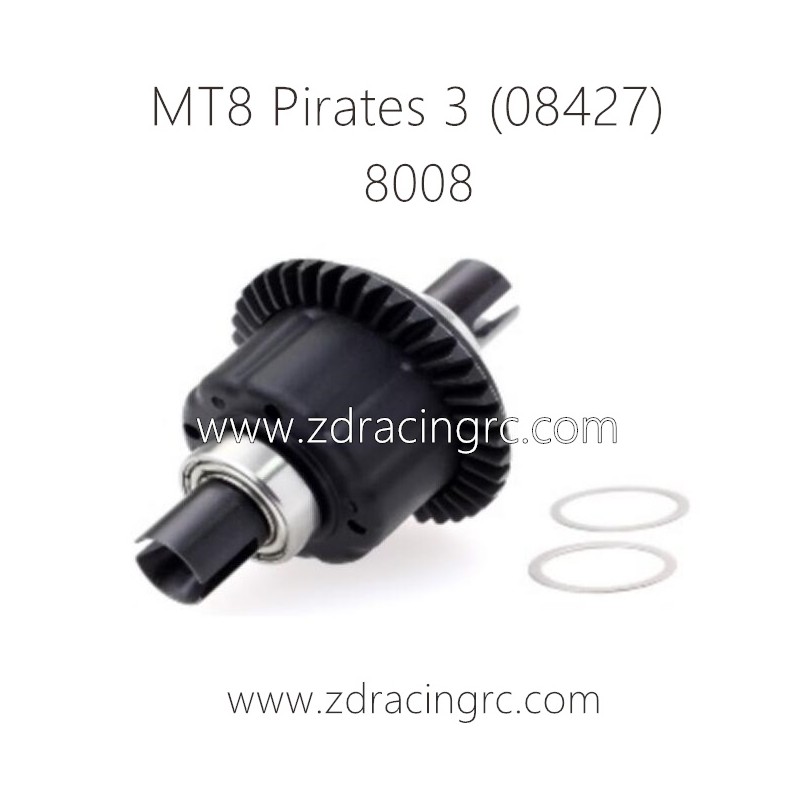 ZD RACING MT8 Pirates 3 Parts 8008 Differential Gear CNC