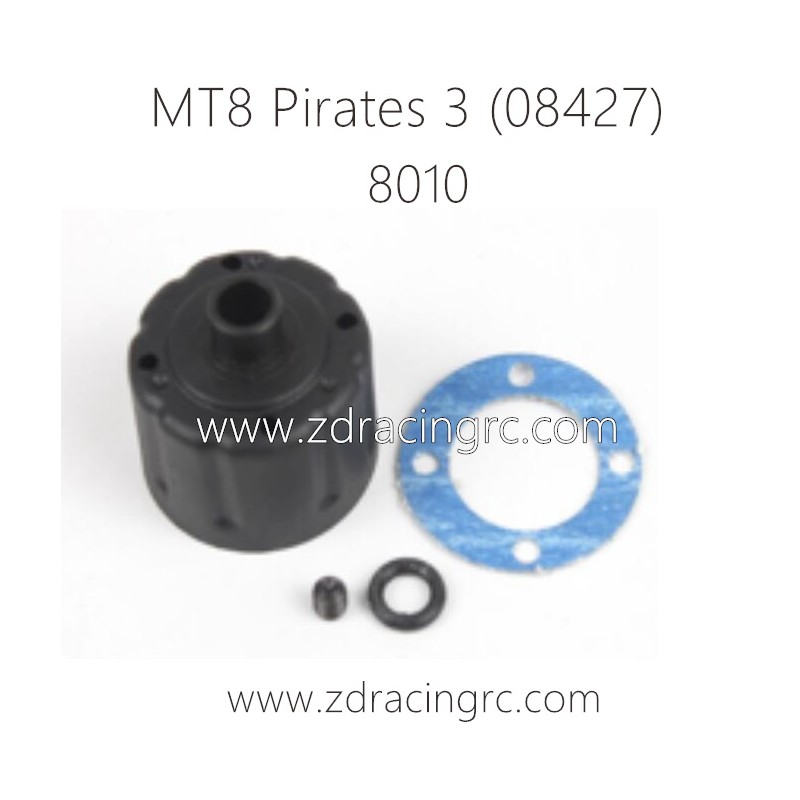 ZD RACING MT8 Pirates 3 Parts 8010 Differential Case