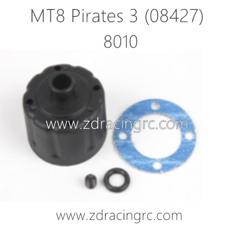 ZD RACING MT8 Pirates 3 Parts 8010 Differential Case