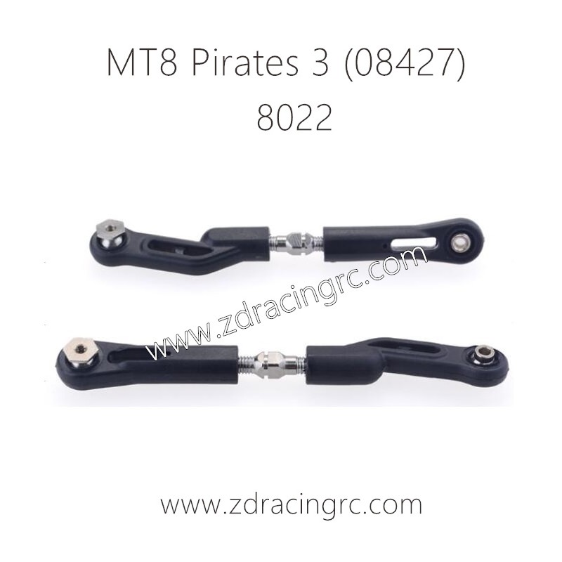 ZD RACING MT8 Pirates 3 1/8 Parts 8022 Rear Upper Tie Rods