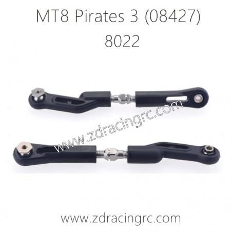 ZD RACING MT8 Pirates 3 1/8 Parts 8022 Rear Upper Tie Rods