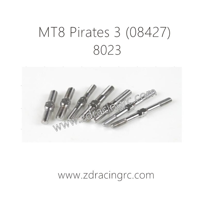 ZD RACING MT8 Pirates 3 1/8 Parts 8023 All Rods