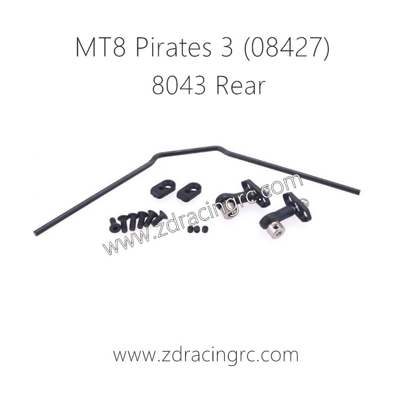 ZD RACING MT8 Pirates 3 08427 1/8 Parts 8043 Rear anti-roll bars