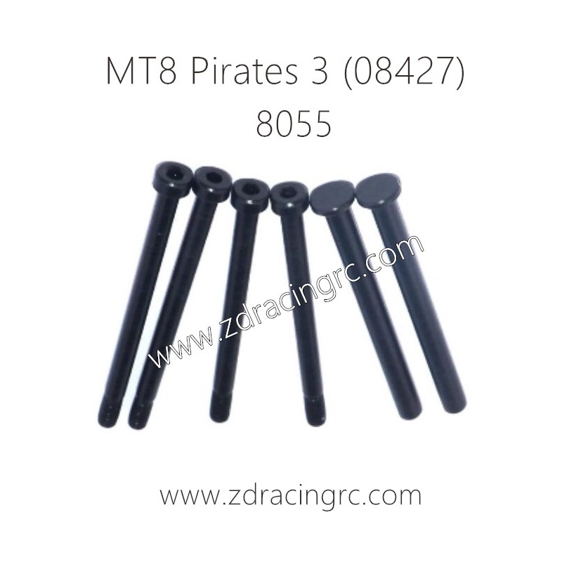 ZD RACING MT8 Pirates 3 08427 Parts 8055 Pins for Upper Suspension Arms