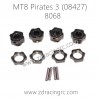 ZD RACING MT8 Pirates 3 08427 Parts 8068 Hex Wheel Hub Mounts