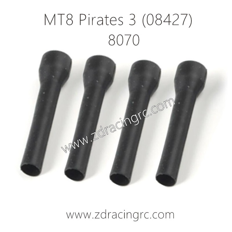 ZD RACING MT8 Pirates 3 08427 Parts 8070 Dust Covers for Shock Shaft