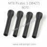 ZD RACING MT8 Pirates 3 08427 Parts 8070 Dust Covers for Shock Shaft