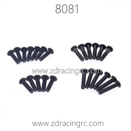 8081-Button Head Screw Set Parts for ZD RACING MT8 Pirates 3 8081-Button Head Screw Set Parts for ZD RACING MT8 Pirates 3