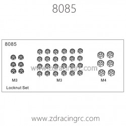 8085 Lock Nut Set for ZD RACING MT8 Pirates 3
