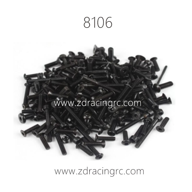 8106 All Screw Parts for ZD RACING MT8 Pirates 3