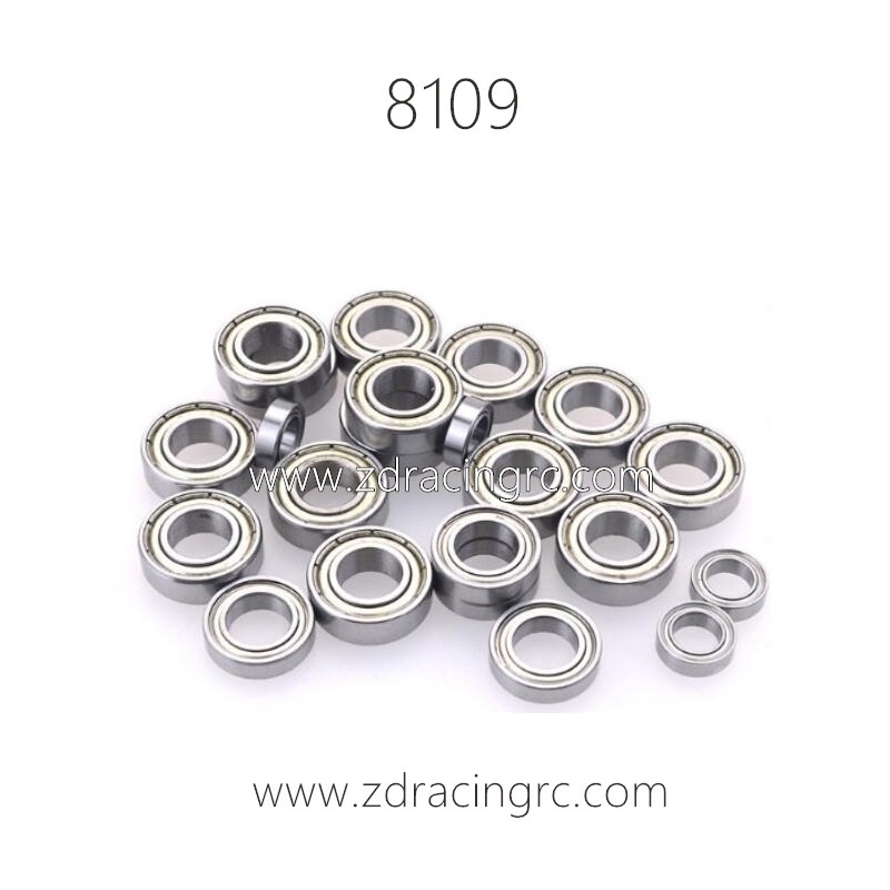 8109 Complete Bearings set for Truck Parts for ZD RACING MT8 Pirates 3
