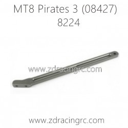8224 CNC Rear support Brace Aluminum alloy Parts for ZD RACING MT8 Pirates 3