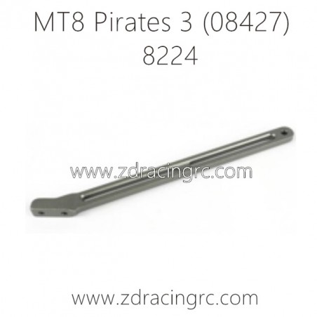 8224 CNC Rear support Brace Aluminum alloy Parts for ZD RACING MT8 Pirates 3