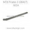 8224 CNC Rear support Brace Aluminum alloy Parts for ZD RACING MT8 Pirates 3