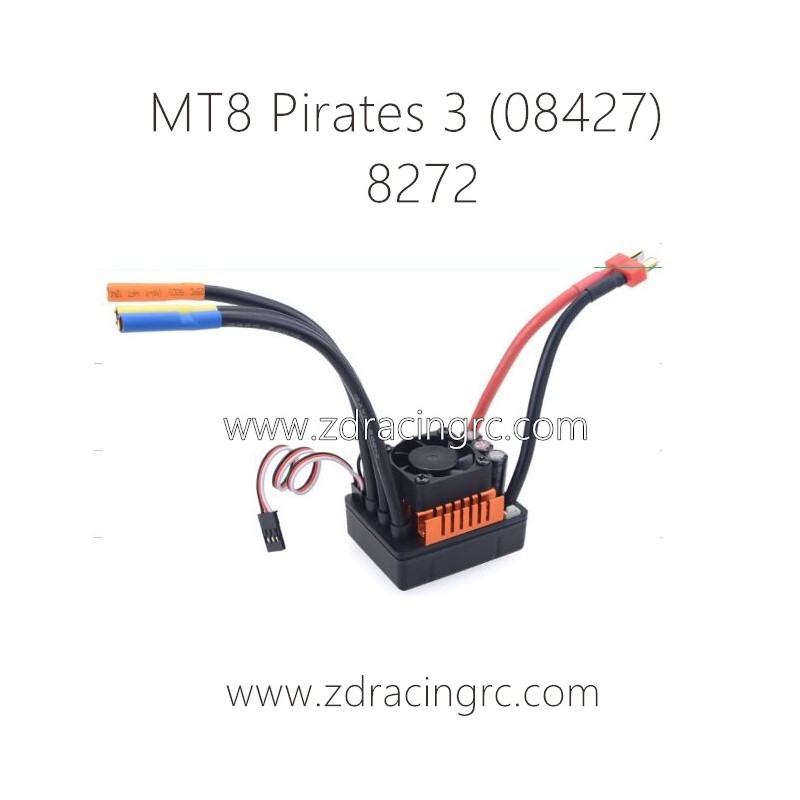 ZD RACING MT8 Pirates 3 Parts 8272 120A Brushless ESC