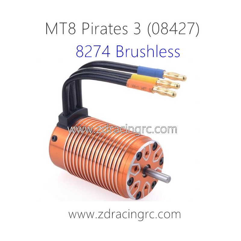 ZD RACING MT8 Pirates 3 Parts 8274 4068 KV2050 Brushless Motor
