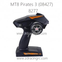ZD RACING MT8 Pirates 3 Parts 8277 2.4Ghz 4 Channel Radio with Receiver