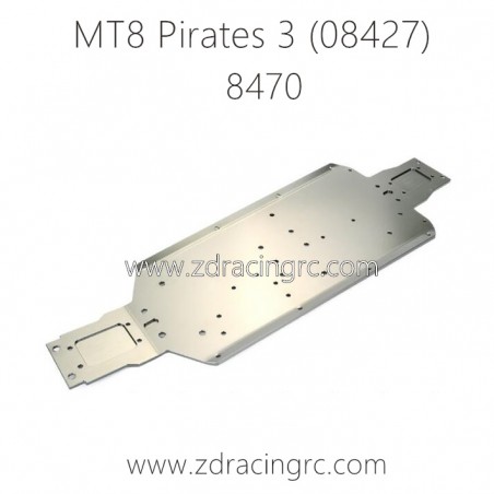 ZD RACING MT8 Pirates 3 Parts 8470 Chassis CNC 9116 08427
