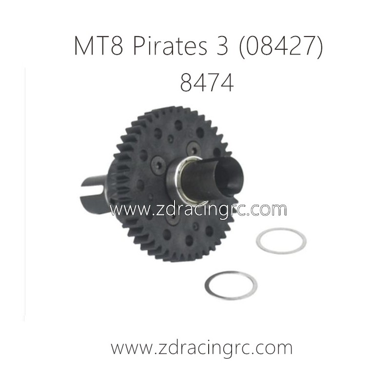 ZD RACING MT8 Pirates 3 Parts 8474 48T Center Differential Complete