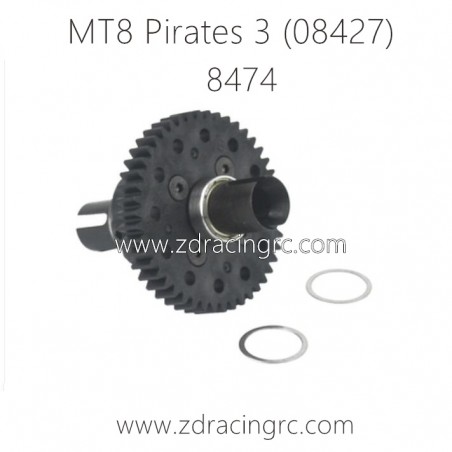 ZD RACING MT8 Pirates 3 Parts 8474 48T Center Differential Complete