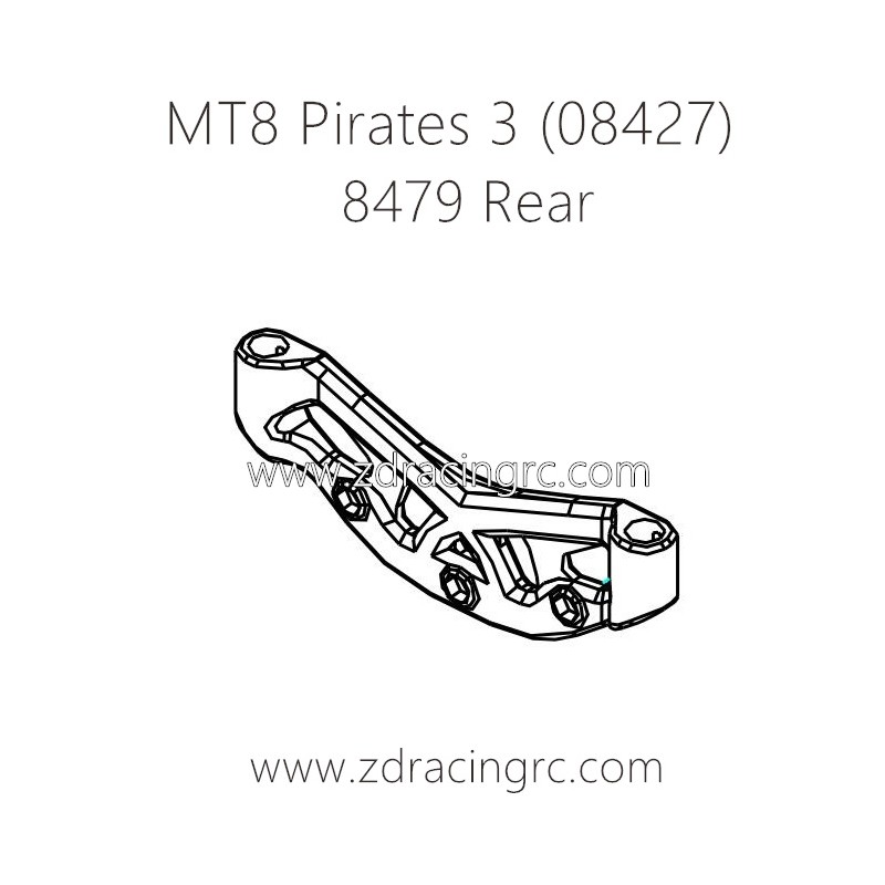 ZD RACING MT8 Pirates 3 Parts 8479 Rear Body Stents
