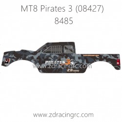 ZD RACING MT8 Pirates 3 1/8 Parts 8485 PVC body Camouflage 08427 New