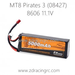 ZD RACING MT8 Pirates 3 1/8 Parts 8606 11.1V 5000mAh 35C 3S Li-PO Battery