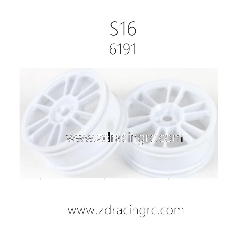 ZD RACING Rocket S16 1/16 Parts 6191 Tire Rim white