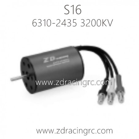 ZD RACING Rocket S16 1/16 Parts 6310 2435 3200KV Brushless motor