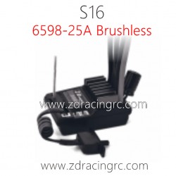 ZD RACING Rocket S16 RC Car Parts 6598 25A Brushless ESC Receiver 2H1
