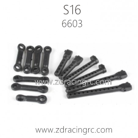 ZD RACING Rocket S16 Parts 6603 Front rear upper suspension arms ZD RACING Rocket S16 Parts 6603 Front rear upper suspension arms