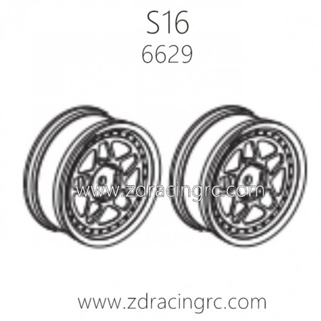 ZD RACING Rocket S16 Parts 6629 Aluminium Tire Rim Set