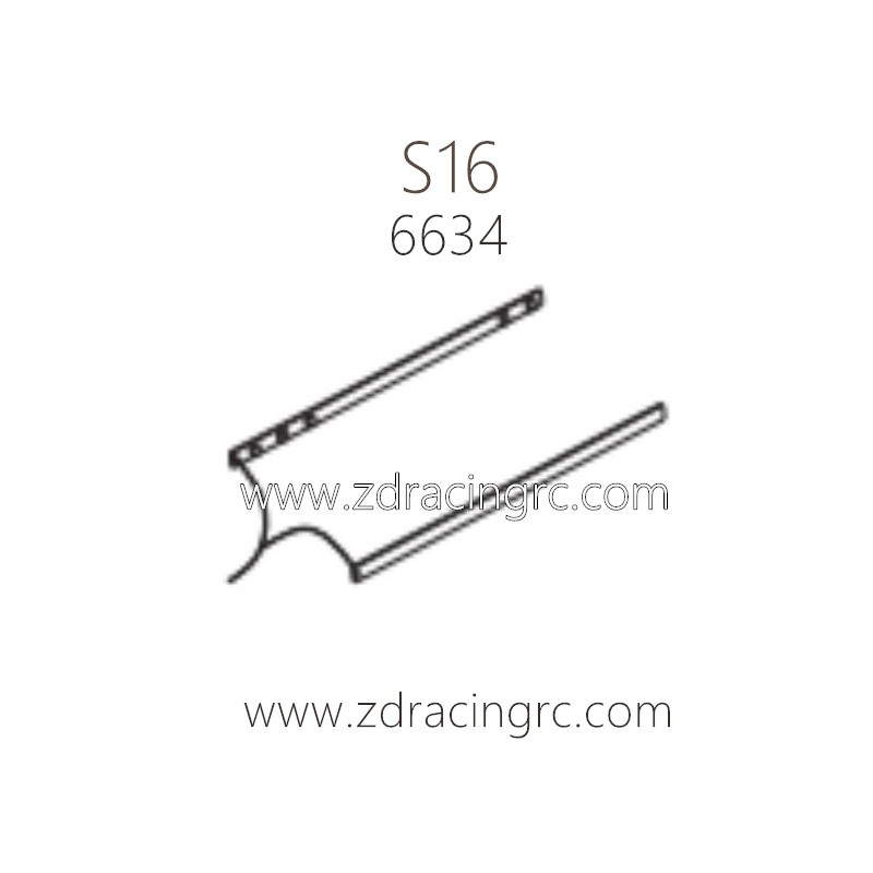 ZD RACING Rocket S16 1/16 Parts 6634 LED light bar for Body Shell