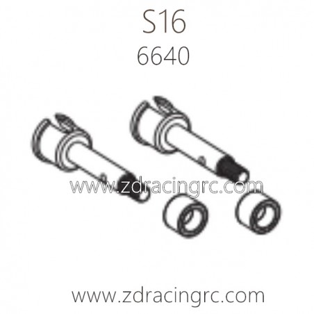 ZD RACING Rocket S16 1/16 Parts 6640 Rear Axles 26.5mm ZD RACING Rocket S16 1/16 Parts 6640 Rear Axles 26.5mm