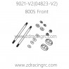 ZD RACING Rocket 08423 9021 V2 Parts 8005 Front Shock Absorber Shafts