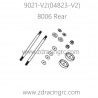 ZD RACING Rocket 08423 9021 V2 Parts 8006 Rear Shock Absorber Shafts