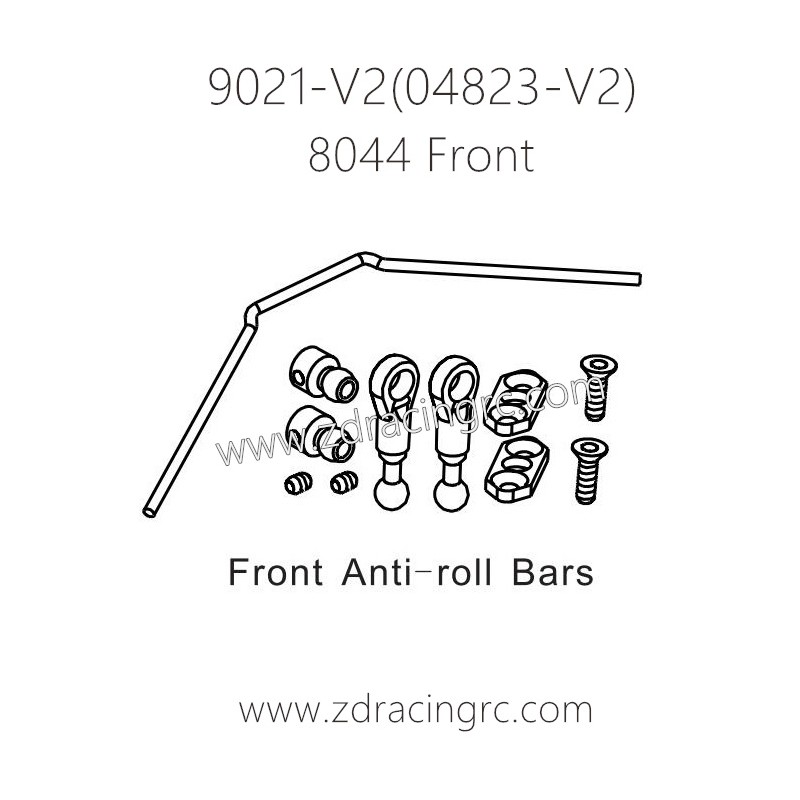 ZD RACING Rocket 08423 9021 V2 Parts 8044 Front Anti-roll Bars